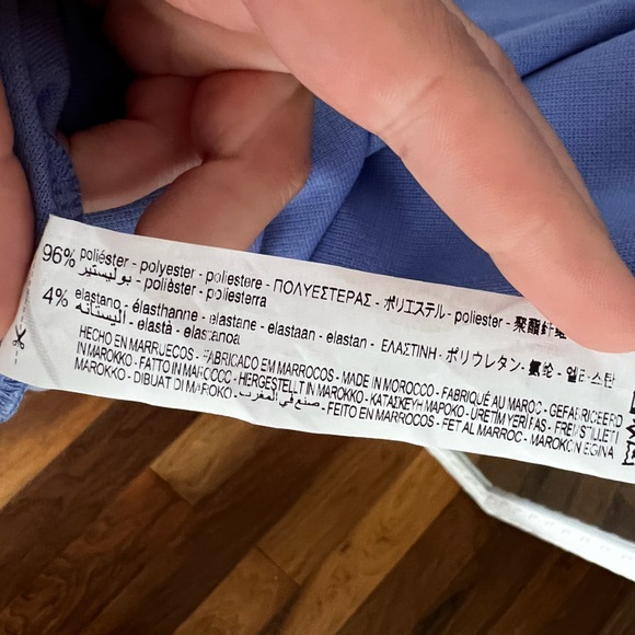 Blue Zara fitted midi tank dress - Picture 4 of 7